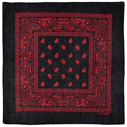 Black hip hop - black, bandana
