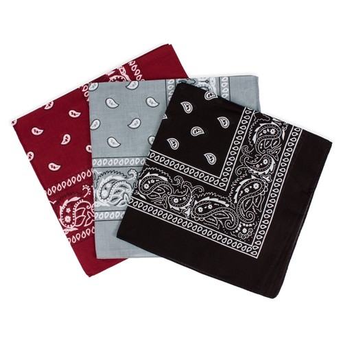 Paisley bandana pack 3 - paisley,