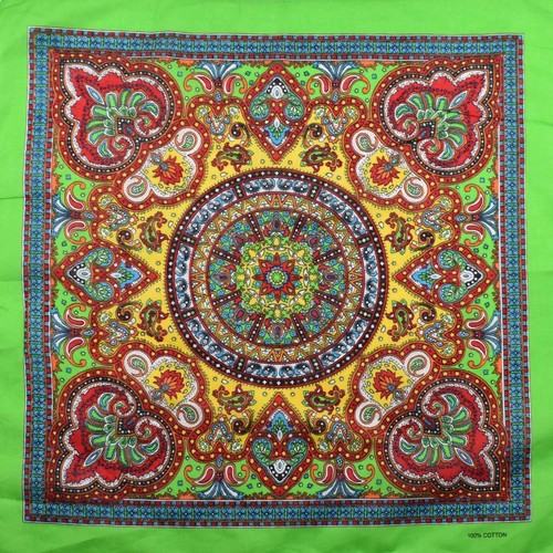 Paisley bandana vintage cotton - bandana,