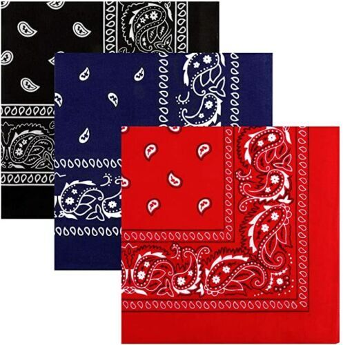 Paisley bandana pack 3 - paisley,