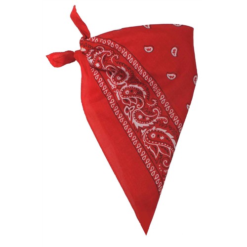 Red printed design - red, bandana