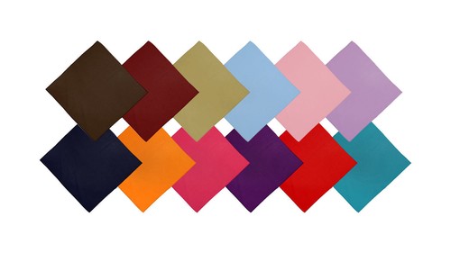 100 cotton plain - plain, bandana