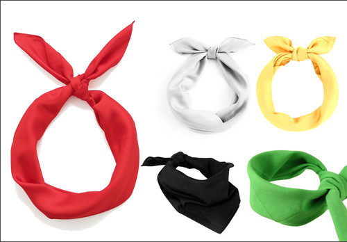 Plain coloured bandana - plain,