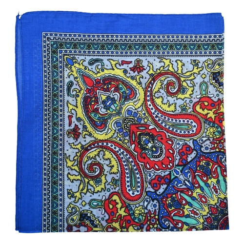 Cotton bandana paisley rainbow - paisley,
