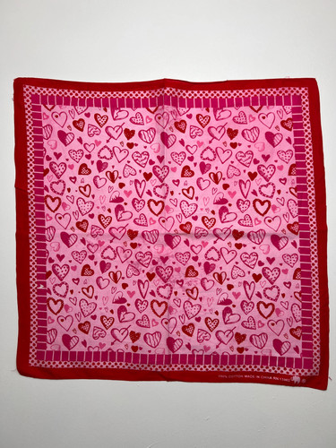 Heart print pink red - pink,
